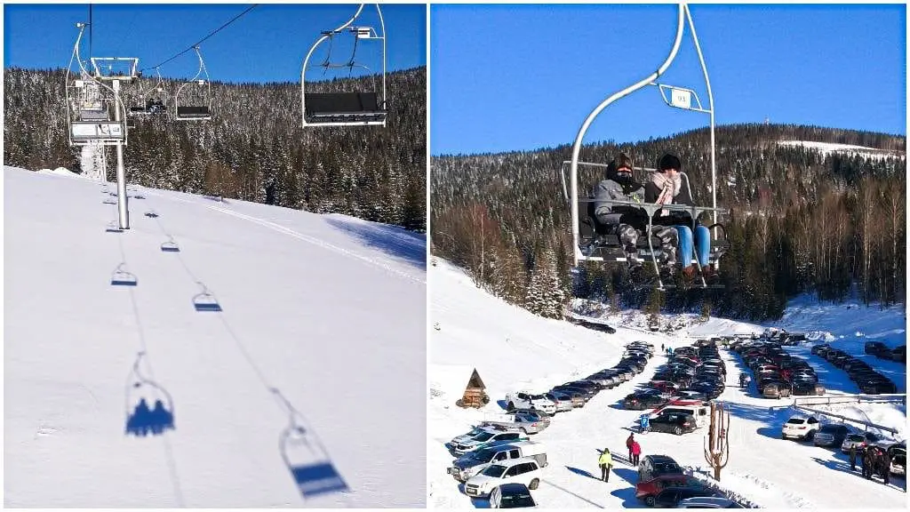trasa ścieżka w koronach drzew słowacja chodnik bachledka