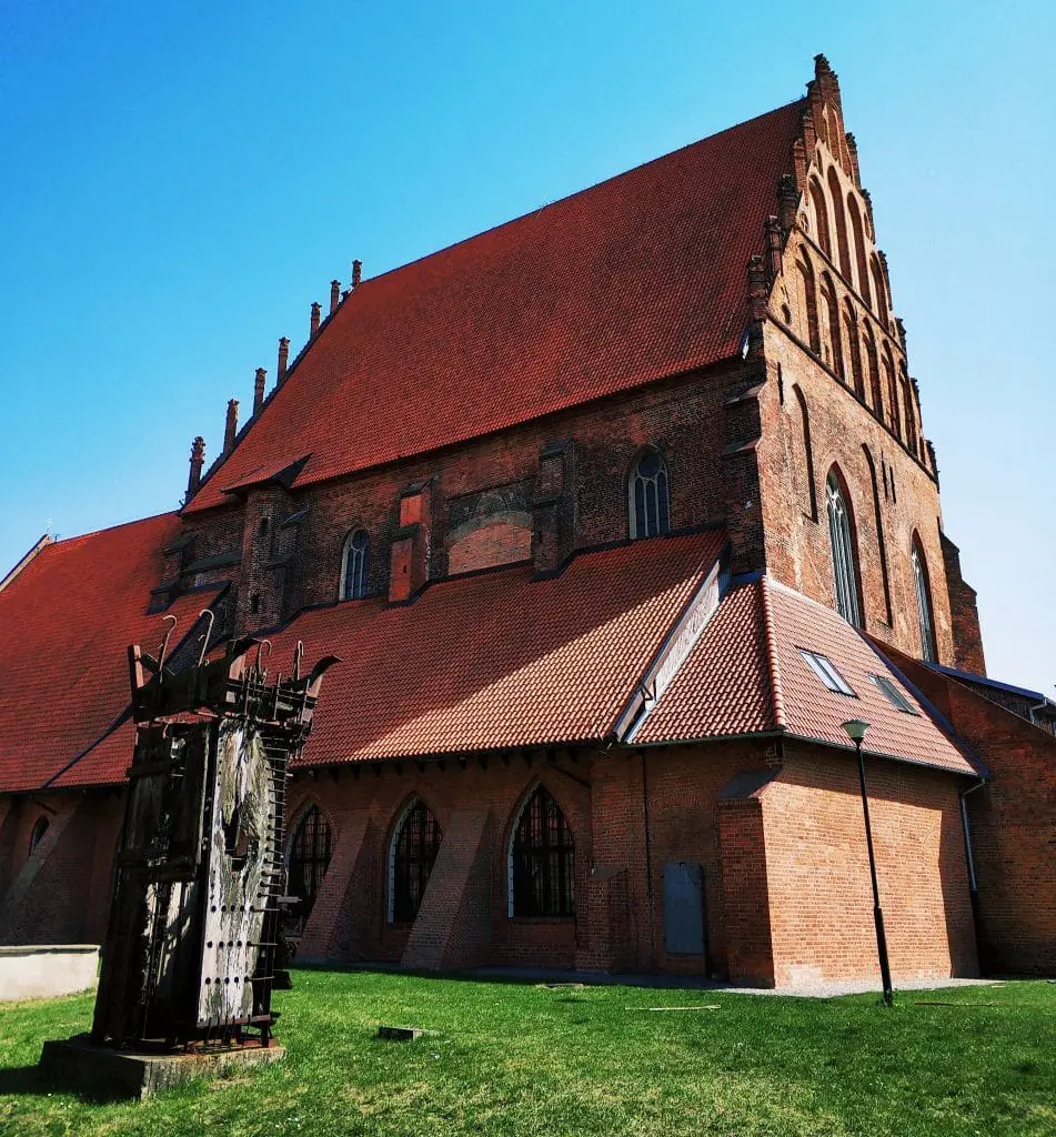 Elbląg Galera EL. Galeria sztuki w kościele. Gotyk pomorski