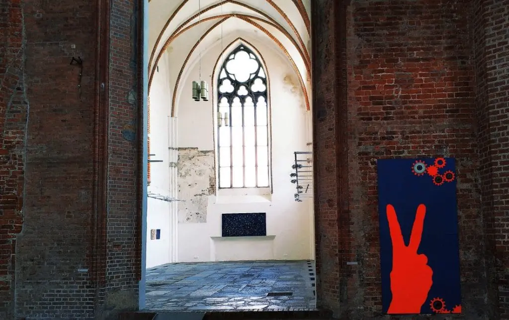 Elbląg Galera EL. Galeria sztuki w kościele. Gotyk pomorski