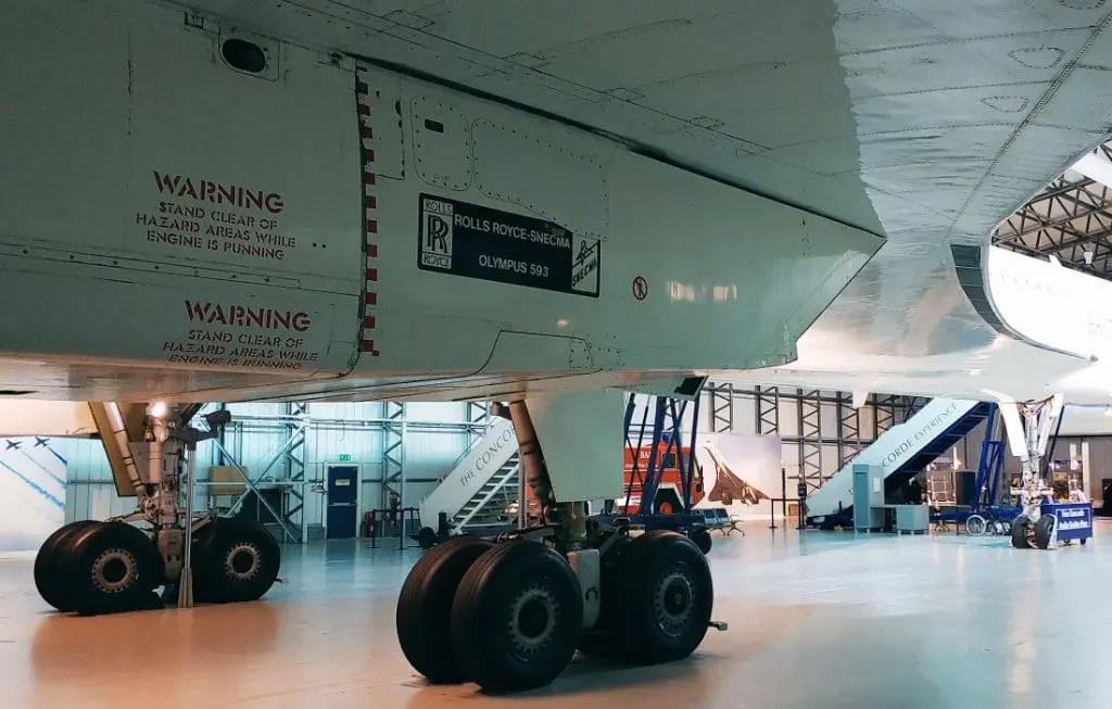 Co w środku Concorde'a. Concorde G-BOAA. Muzeum Lotnictwa w Szkocji