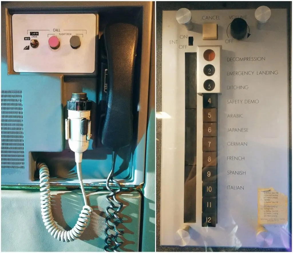 Co w środku Concorde'a. Muzeum Lotnictwa w Szkocji. Atrakcje w okolicy Edynburga