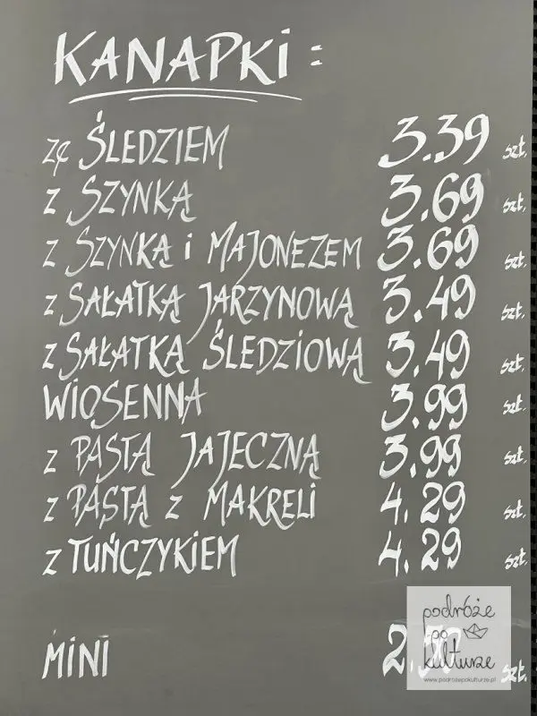 kanapki cieszyńskie cennik