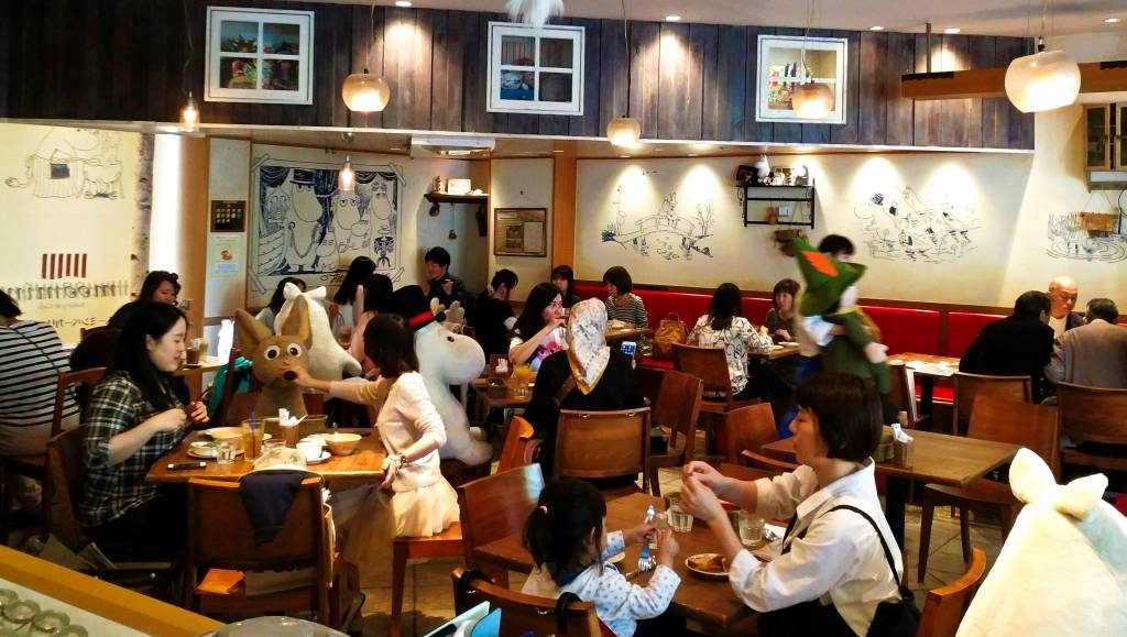 Tokio atrakcje moomin muminki kawiarnia