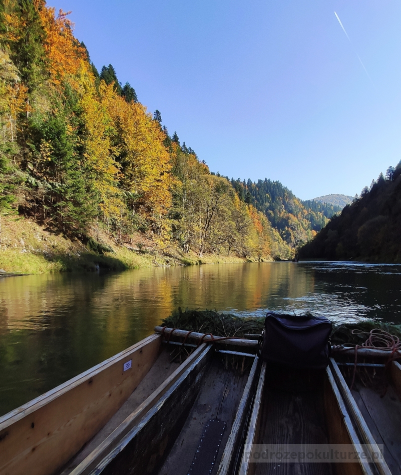 góry jesienią. Spływ Dunajcem
