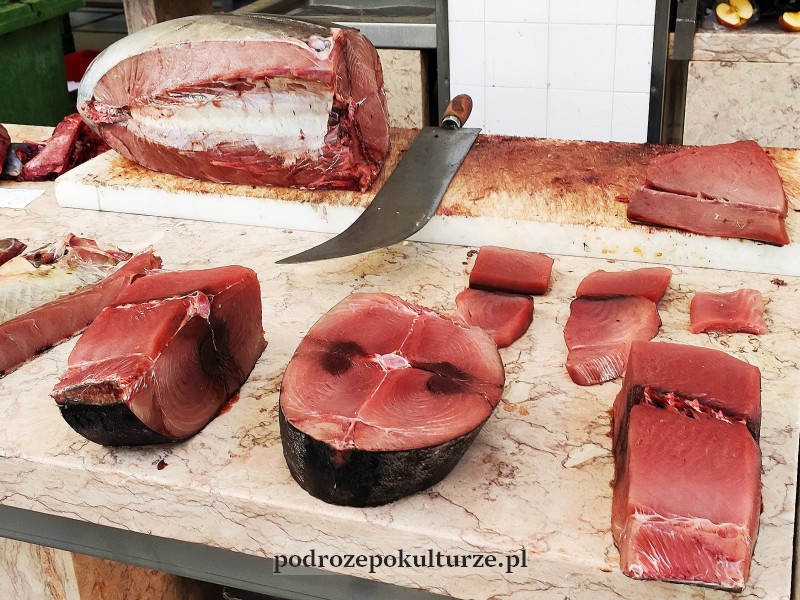 Mercado dos Lavradores Funchal targ rybny tuńczyk