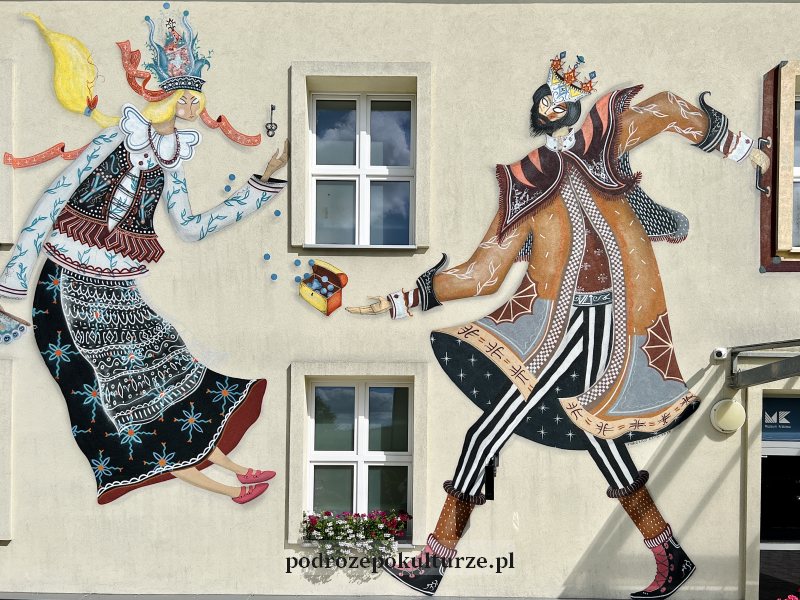 mural Mikołaja Rejsa z Panem Twardowskim 