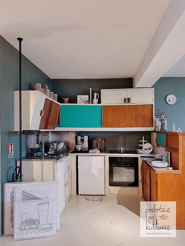 kuchnia w jednostce mieszkaniowej w Marsylii