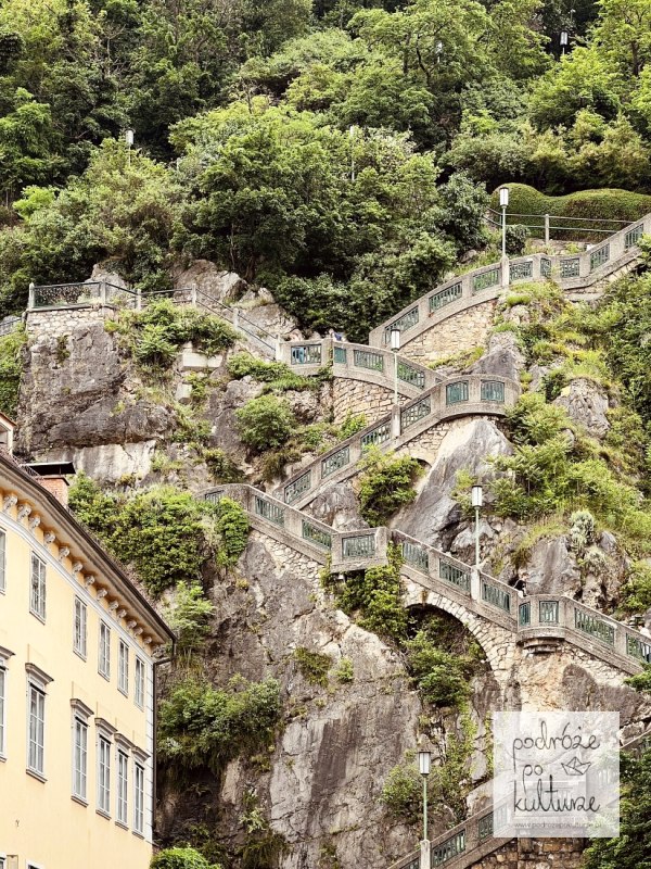 Graz schody na wzgórze zamkowe Kriegssteig